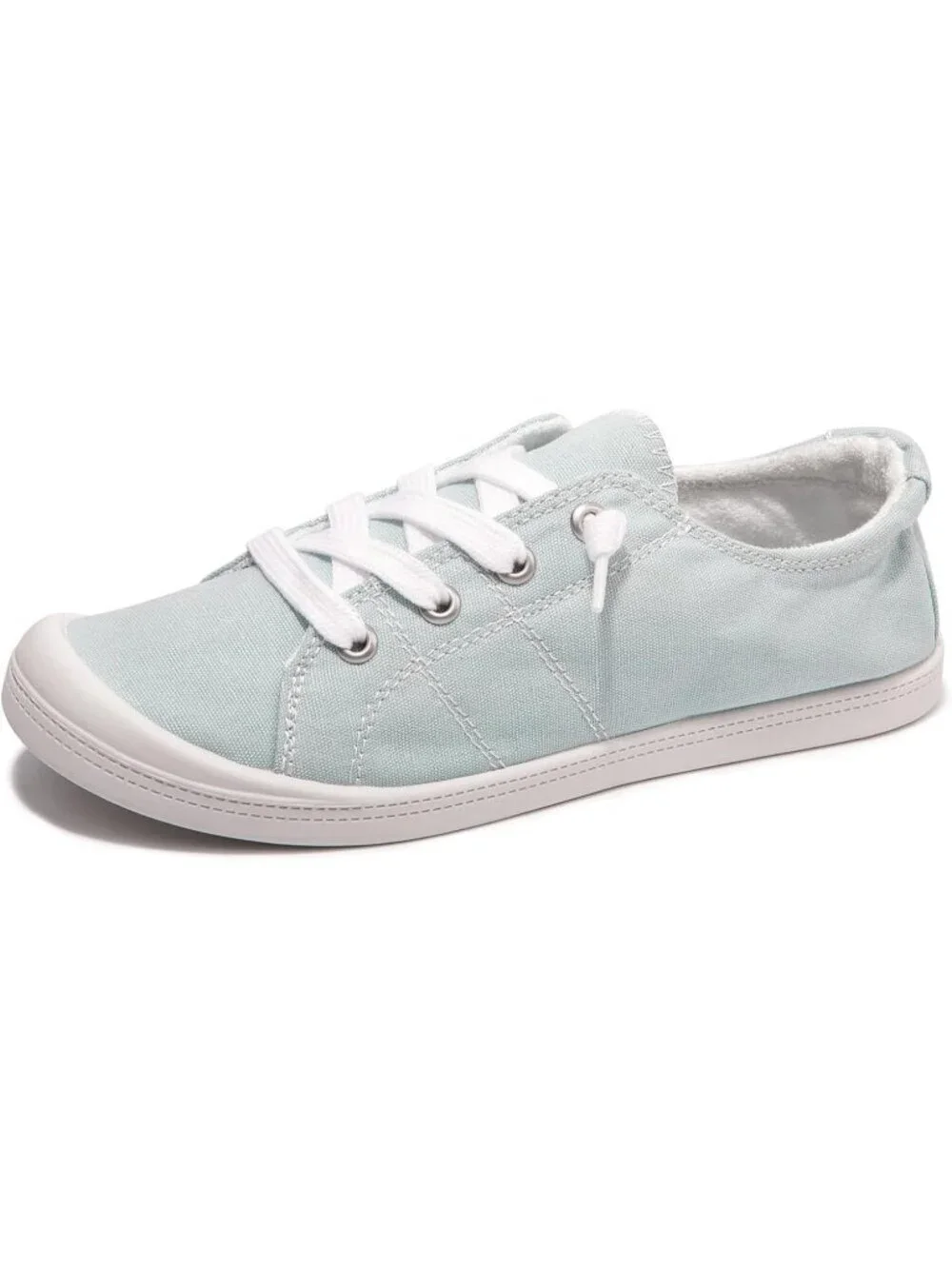 Women's Sky Canvas Low Top Casual Classic Non Slip Rubber Outsole Flat Sneakers